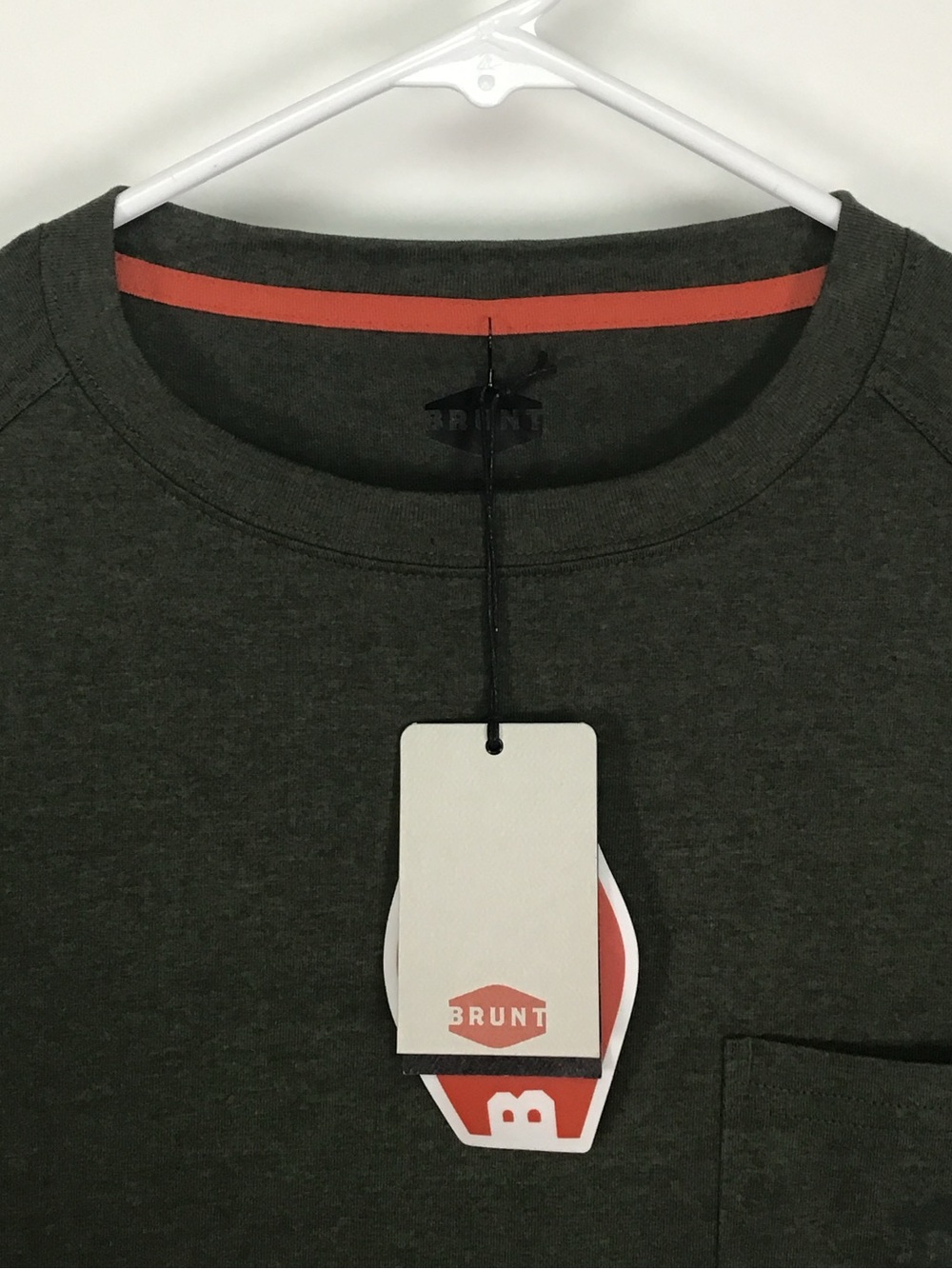 NWT Brunt men’s long sleeve pocket tee shirt XL - Picture 2 of 12